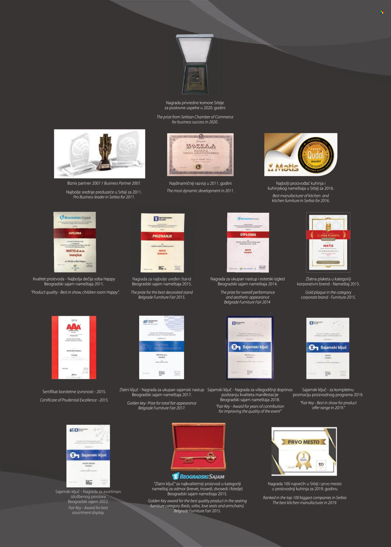 Matis katalog .