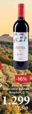 vino crveno Život teče Zvonko Bogdan 0.75l