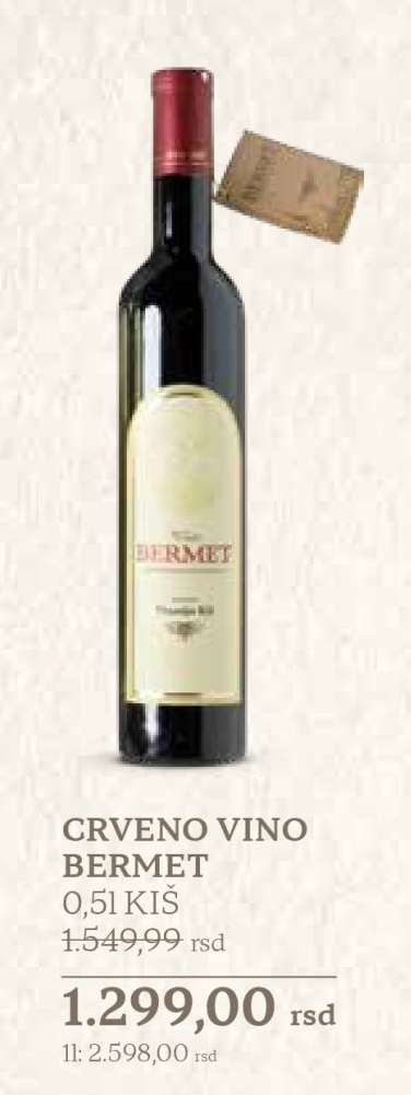 CRVENO VINO BERMET