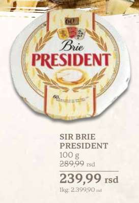 SIR BRIE PRESIDENT