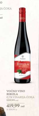 VOĆNO VINO RIBIZLA