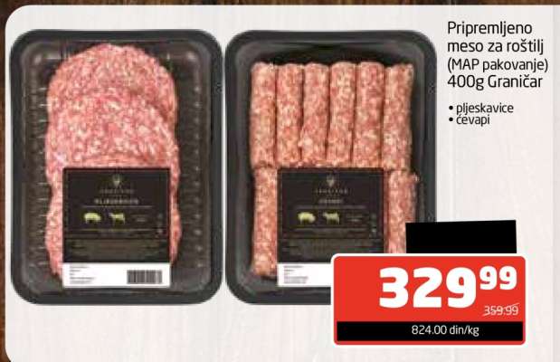 Pripremljeno meso za roštilj (MAP pakovanje) 400g Graničar