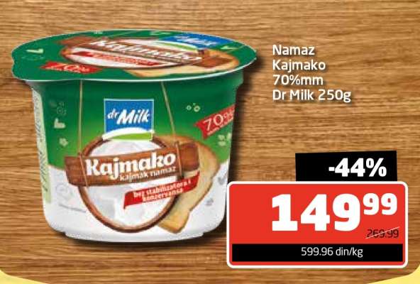Namaz Kajmako 70%mm Dr Milk 250g