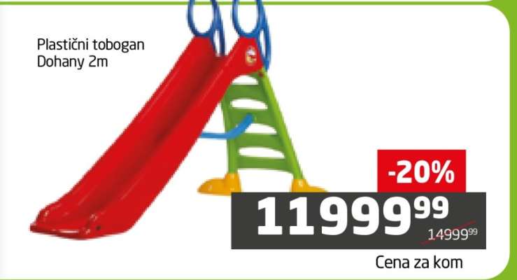 Plastični tobogan Dohany 2m