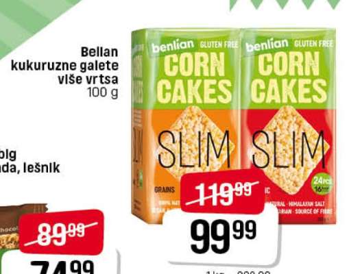 Bellan kukuruzne galete više vrsta 100 g