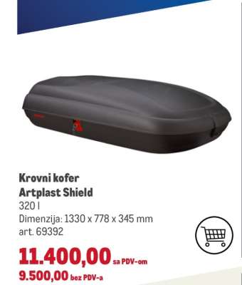 Krovni kofer Artplast Shield