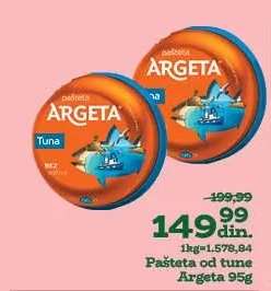 Pašteta od tune Argeta 95g
