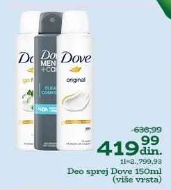 Deo sprej Dove 150ml