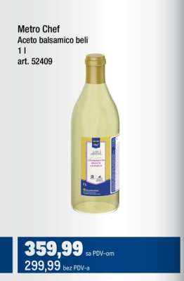 Metro Chef Aceto balsamico beli