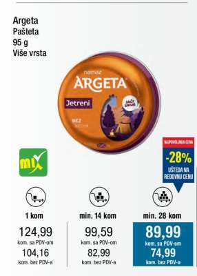 ARGETA PAŠTETA
