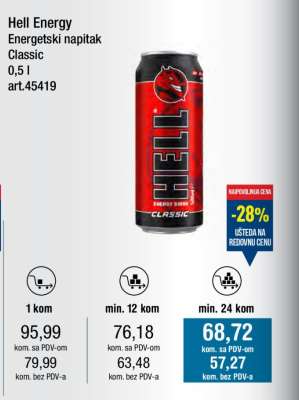 Hell Energy Energetski napitak Classic 0,5 l