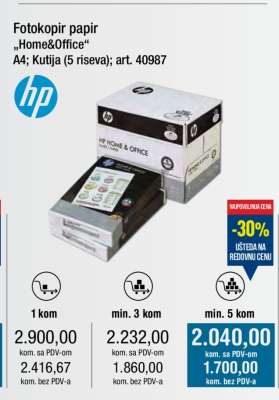 Fotokopir papir „Home&Office“