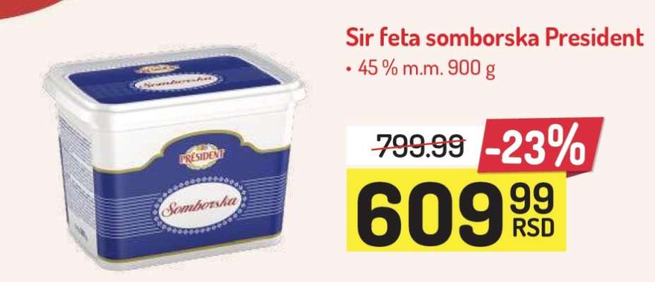 Sir feta somborska President