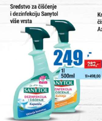 Sredstvo za čišćenje i dezinfekciju Sanytol
