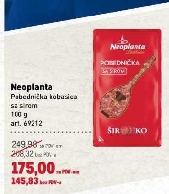 Neoplanta Pobednička kobasica sa sirom