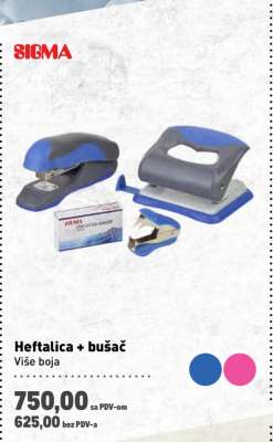 Heftalica + bušač