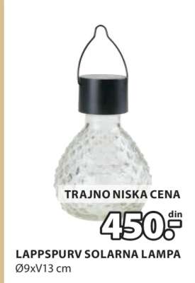 LAPPSPURV SOLARNA LAMPA
