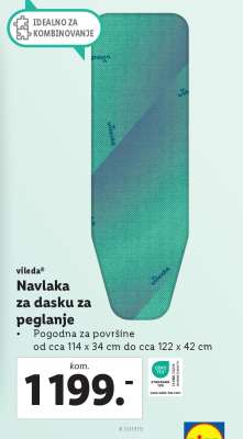 Navlaka za dasku za peglanje