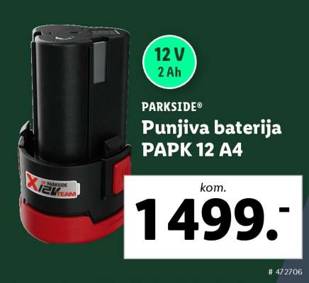 PARKSIDE® Punjiva baterija PAPK 12 A4
