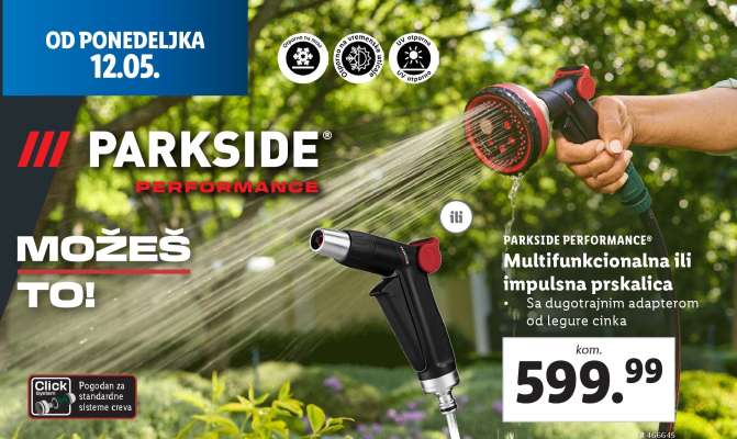 PARKSIDE PERFORMANCE Multifunkcionalna ili impulsna prskalica