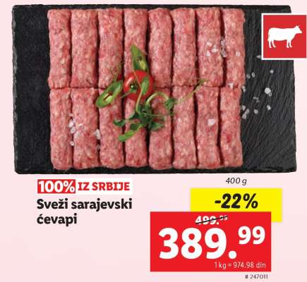 Sveži sarajevski ćevapi