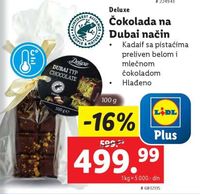 Deluxe Čokolada na Dubai način