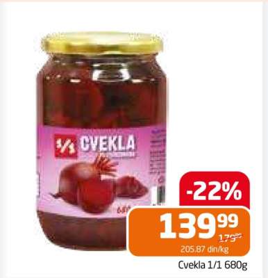Cvekla 1/1 680g