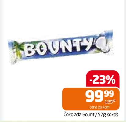 Čokolada Bounty 57g kokos