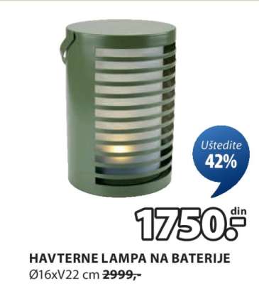 HAVTERNE LAMPA NA BATERIJE
