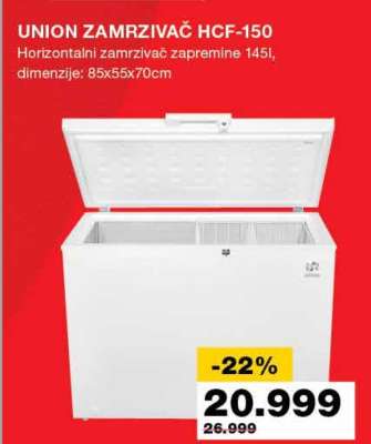 UNION ZAMRZIVAČ HCF-150