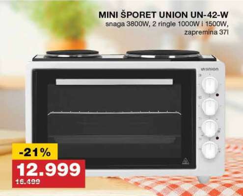 MINI ŠPORET UNION UN-42-W