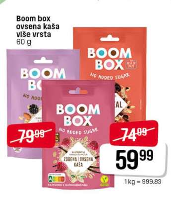 Boom box ovsena kaša više vrsta