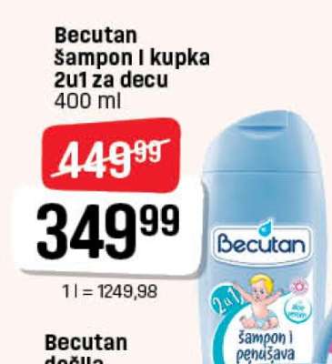 Becutan šampon i kupka 2u1 za decu