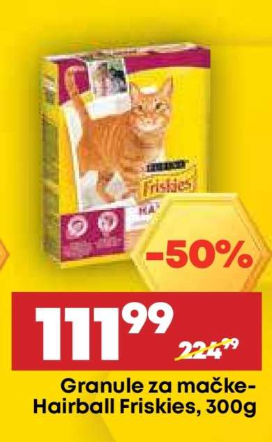 Granule za mačke Hairball Friskies 300g