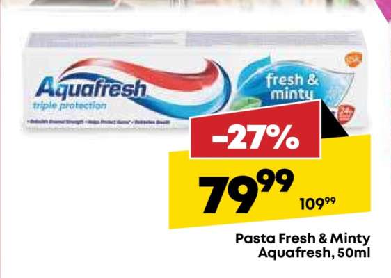 Pasta Fresh & Minty Aquafresh, 50ml