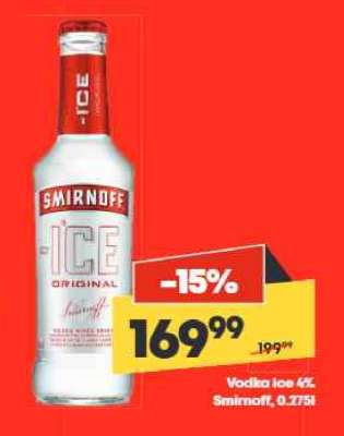 Vodka Ice 4% Smirnoff, 0.275l