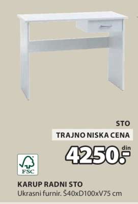 KARUP RADNI STO
