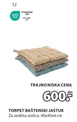 TORPET BAŠTENSKI JASTUK