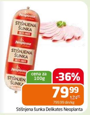 Stišnjena šunka Delikates Neoplanta