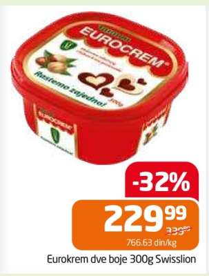 Eurokrem dve boje 300g Swisslion