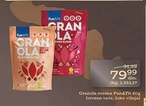 Granola ovsena Fun&Fit 60g
