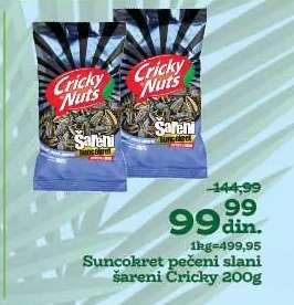 Suncokret pečeni slani šareni Cricky 200g