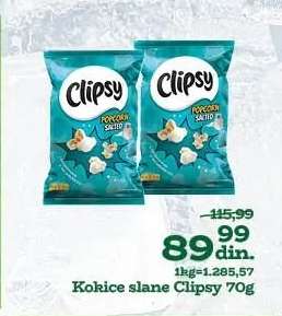 Kokice slane Clipsy 70g