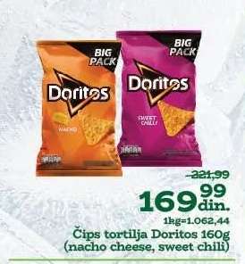 Čips tortilja Doritos 160g
