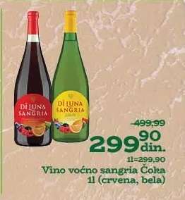 Vino voćno Sangria Čoka