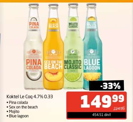 Koktel Le Coq 4.7% 0.33