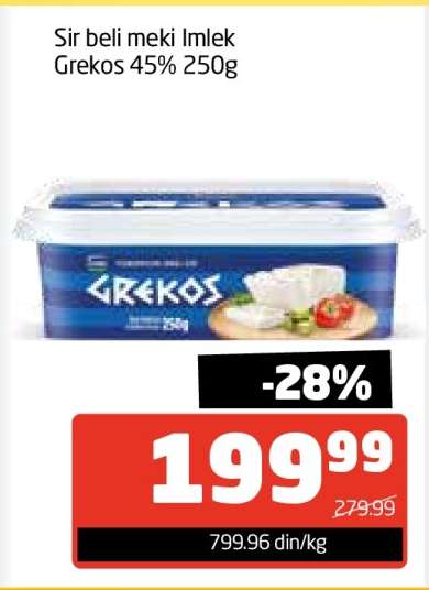 Sir beli meki Imlek Grekos 45% 250g