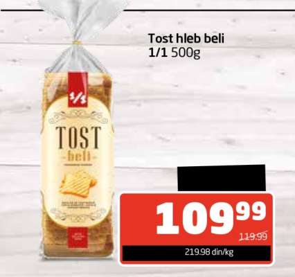Tost hleb Beli