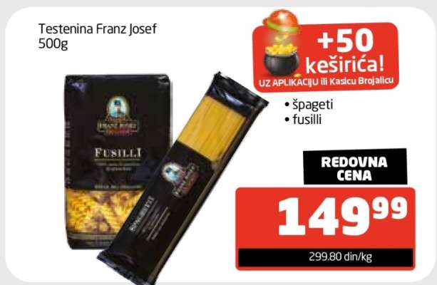 Testenina Franz Josef 500g