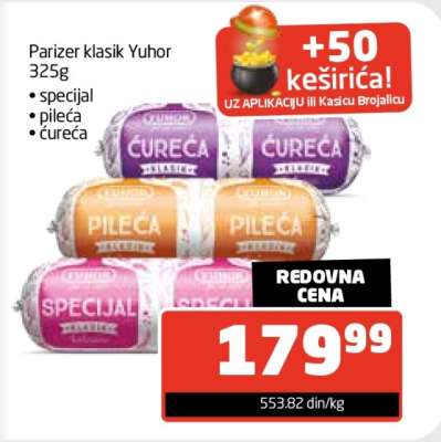 Parizer klasik Yuhor 325g